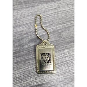 Anne Klein Tag Gold Tone Lion approx 2.25” x 1.25”